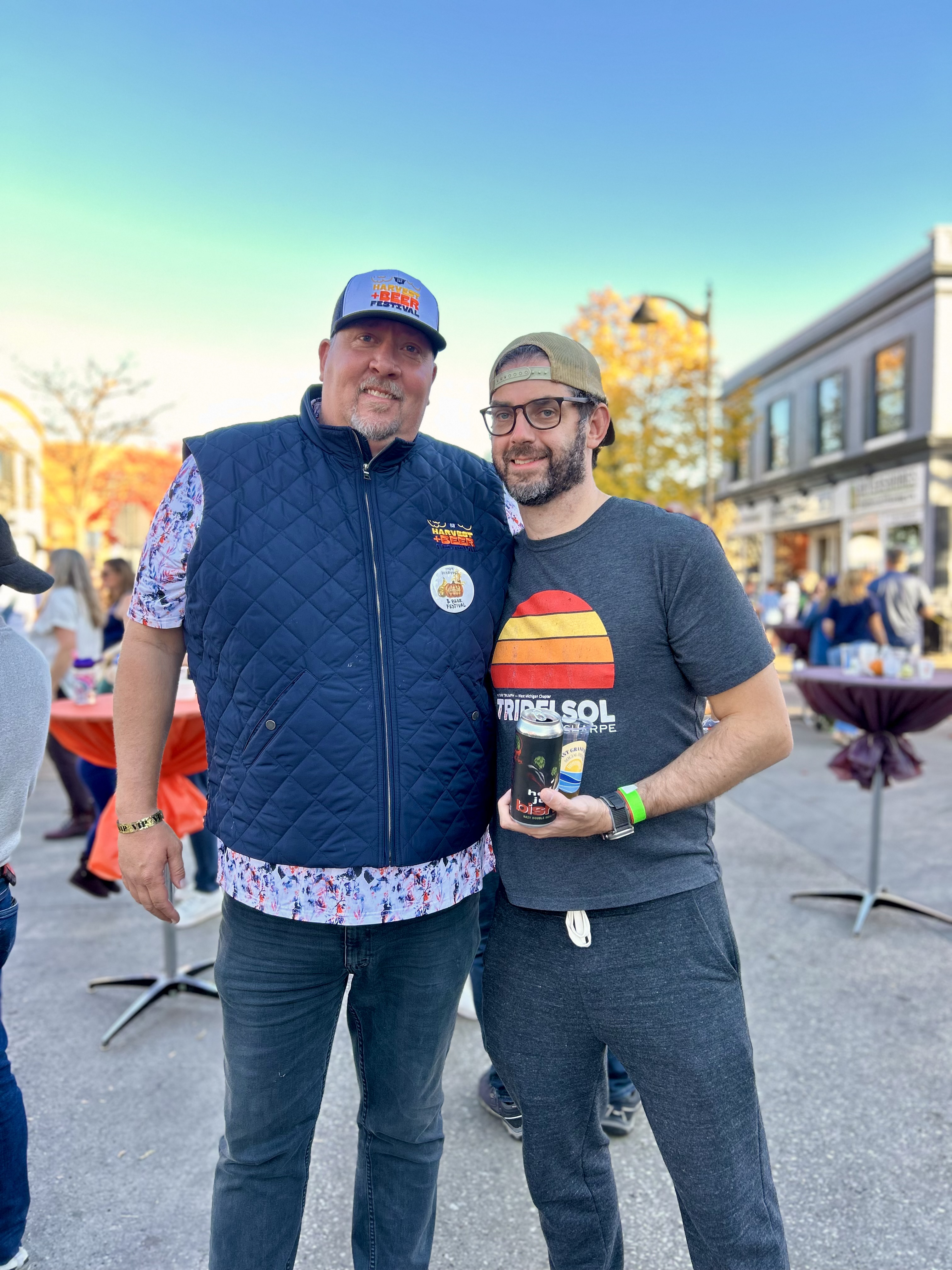 Festival goers in Gaslight Village