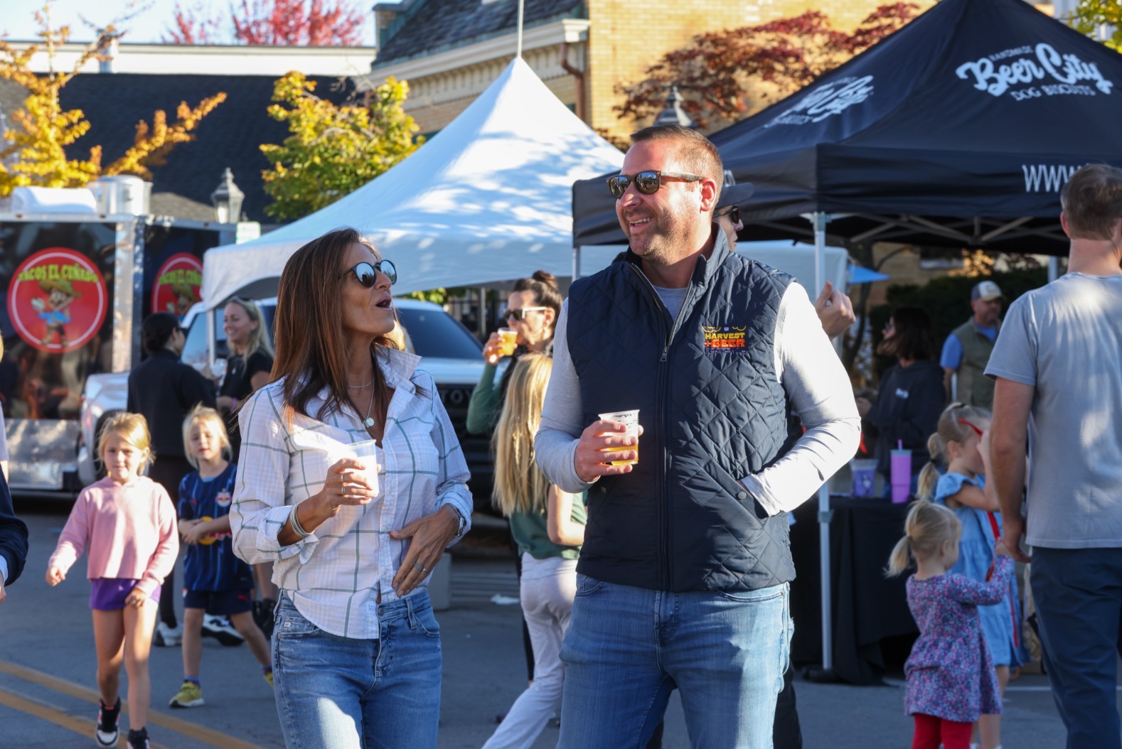 Attendees enjoying the festival